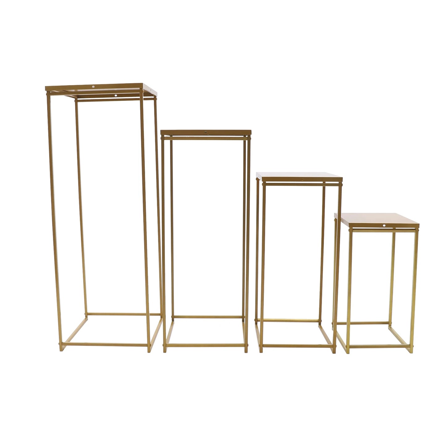 4 Piece Indoor Outdoor Metal Plant Stand Rack Centerpieces