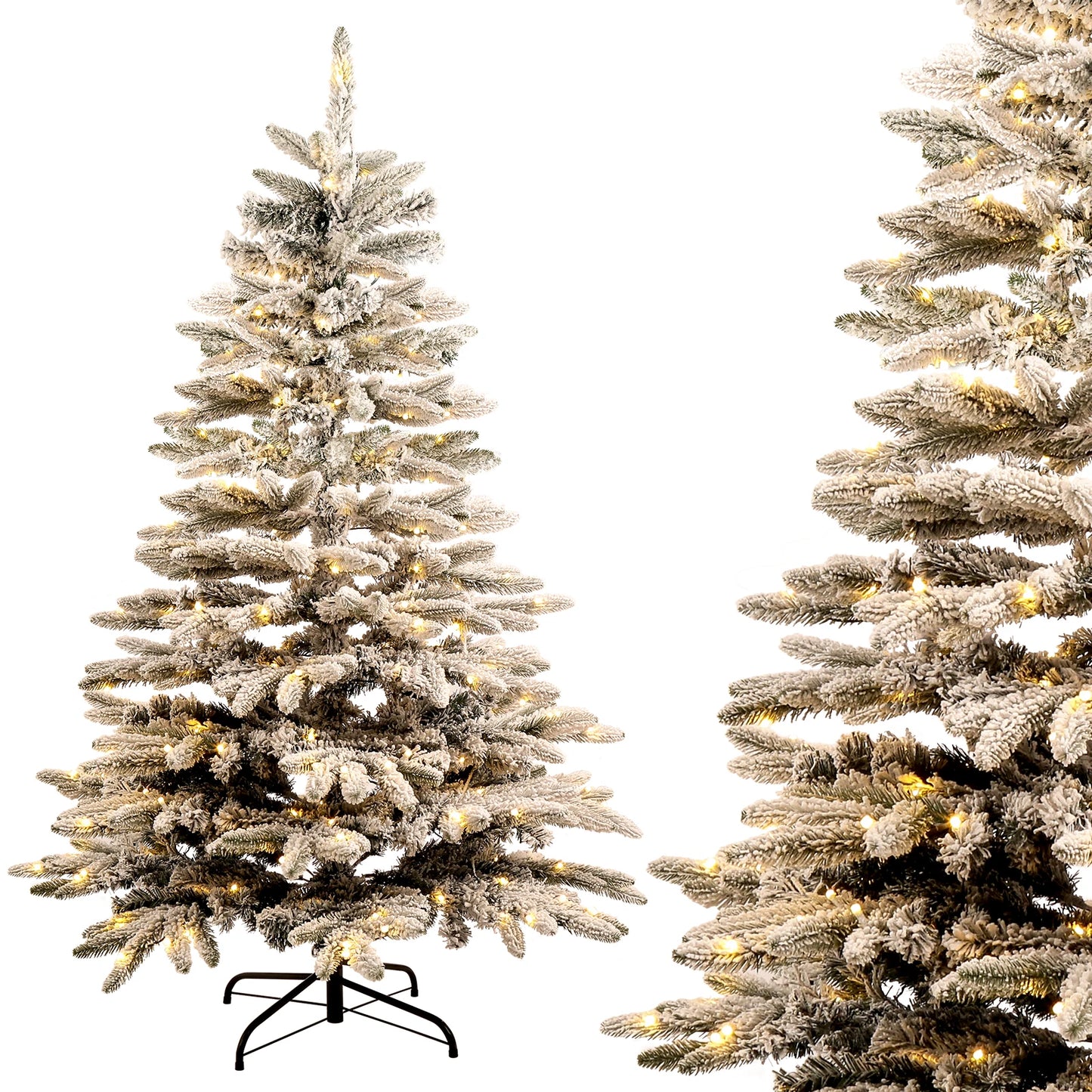 VGEBY Prelit Pine Hinged Artificial Christmas Tree