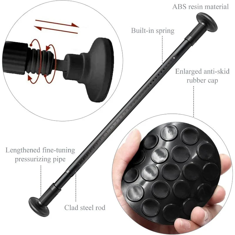 ZOCONE Tension Curtain Rod By Hignconcerned Rust Free