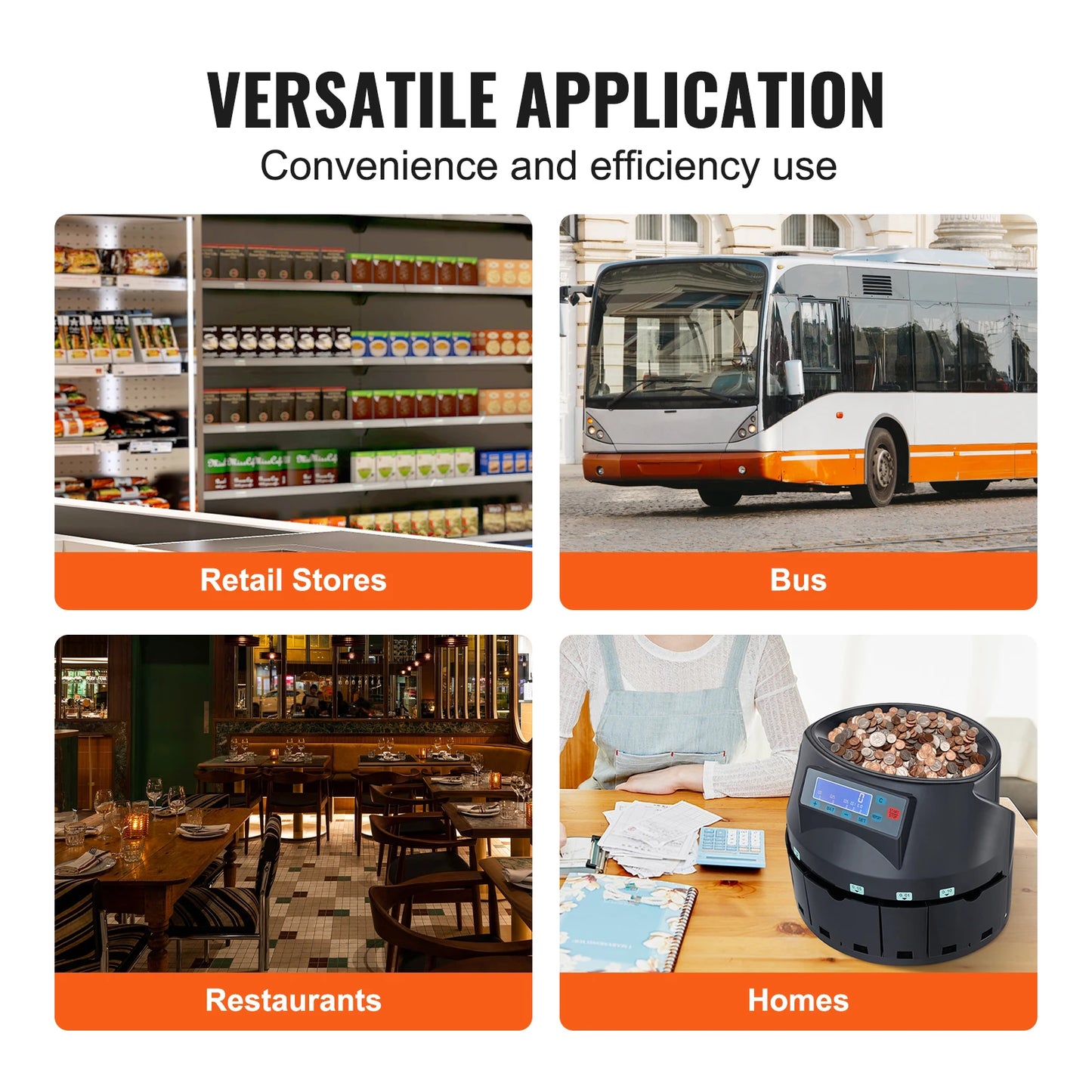 Vevor SucceBuy Coin Sorter Counter 230 300 Coins Per Minute