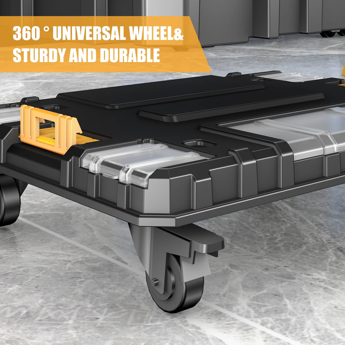 AIRAJ Multifunctional Stackable Rolling Tool Storage Box