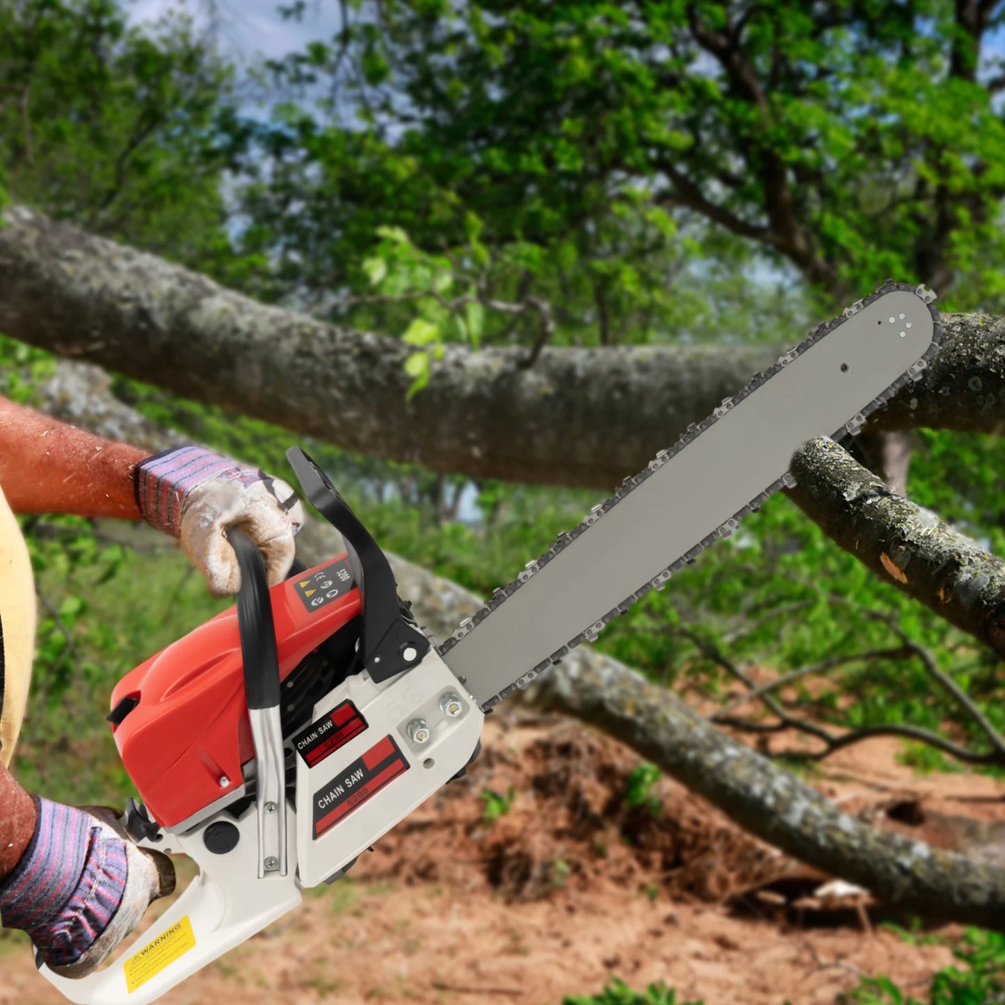 Hign-concerned 52cc Gasoline Chainsaw for Heavy Duty Cutting