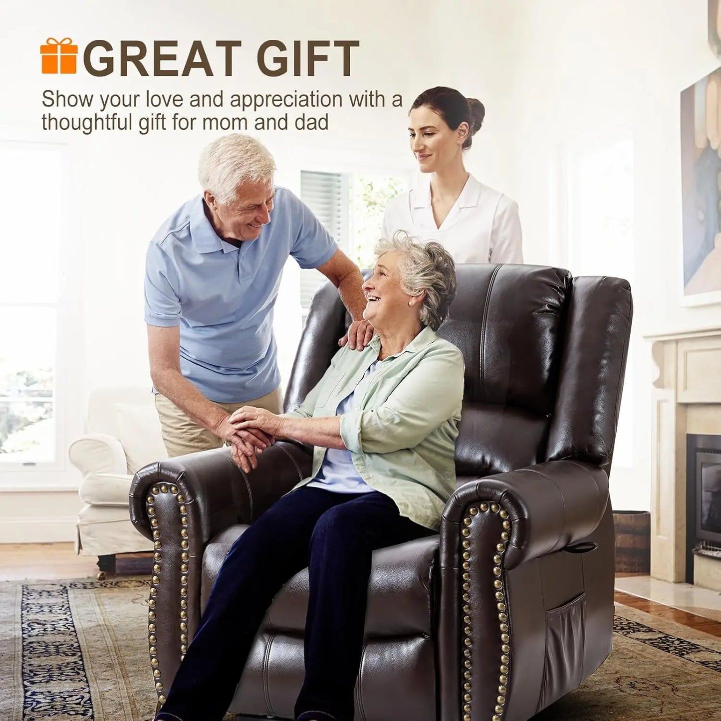 XMSJhign Dual Motor Lay Flat Lift Chair For Seniors