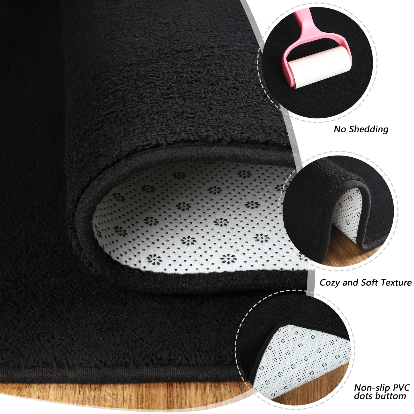 Hign-concerned Living Room Rug Non-Slip Soft Floor Mat