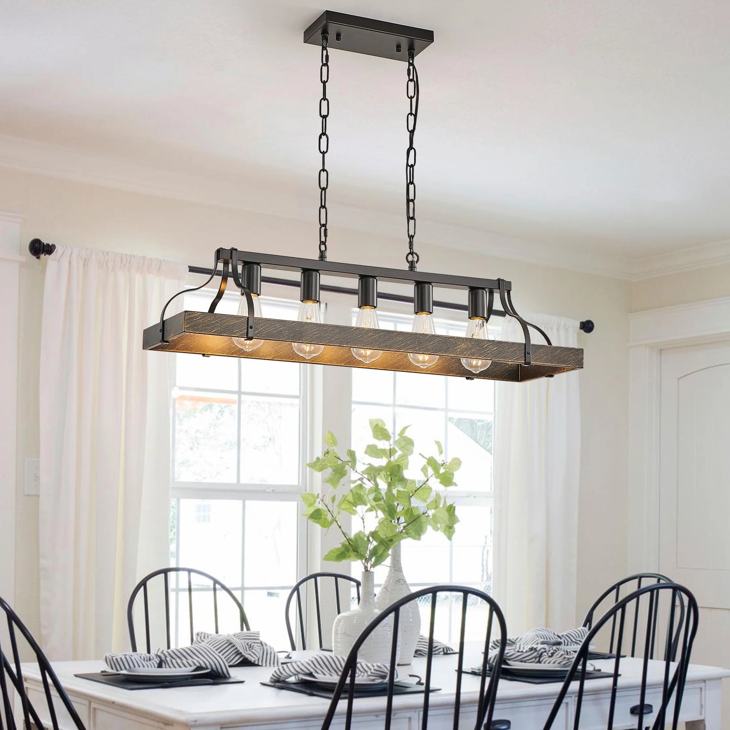 ARLGSITE Antique Pendant Light Chandelier E26 Vintage Design
