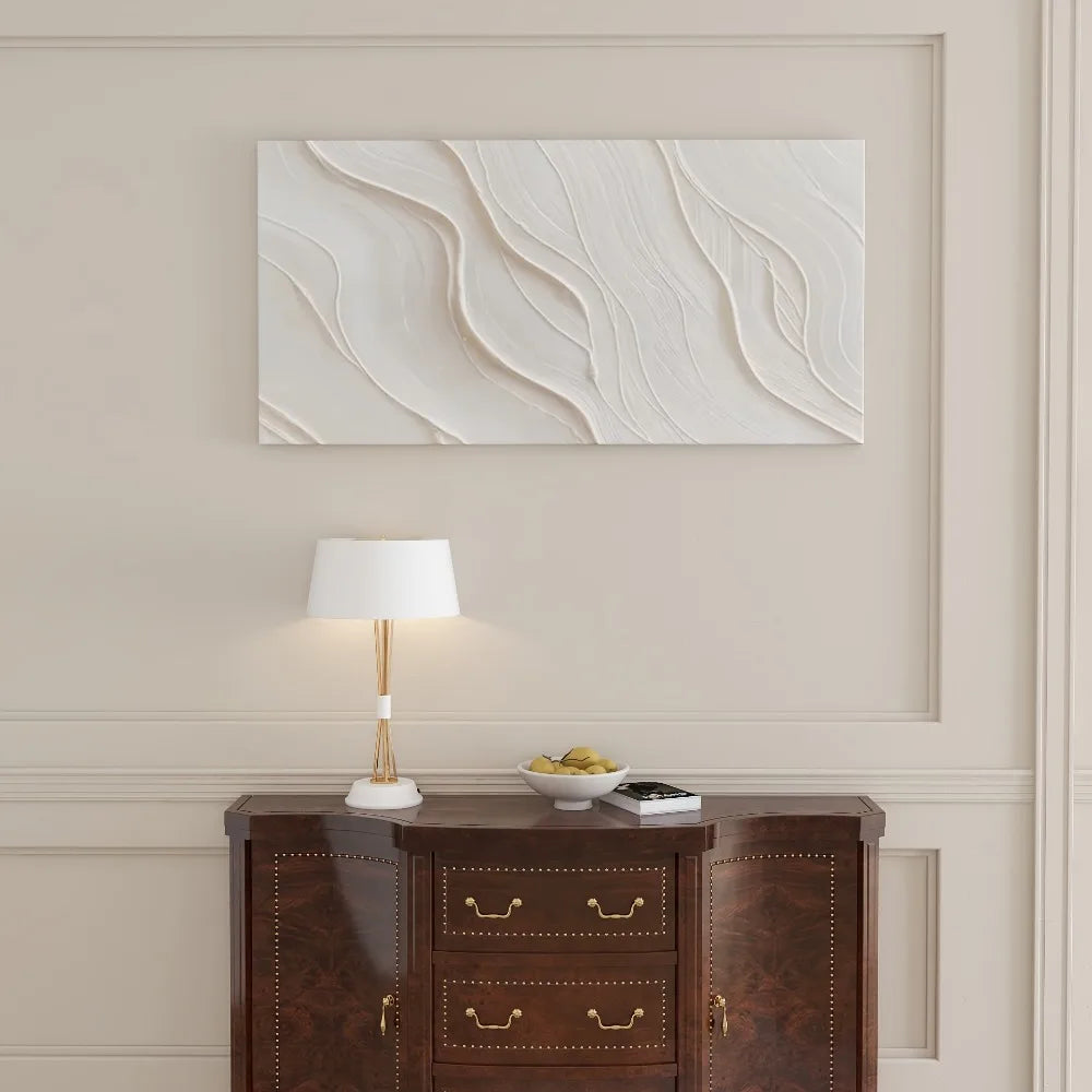 Hign-concerned Modern Abstract Pine Wood Frame Art Canvas