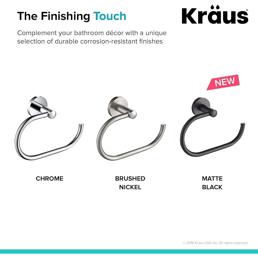 DUTRIEUX Towel Ring Wall Mount Finish Easy Install