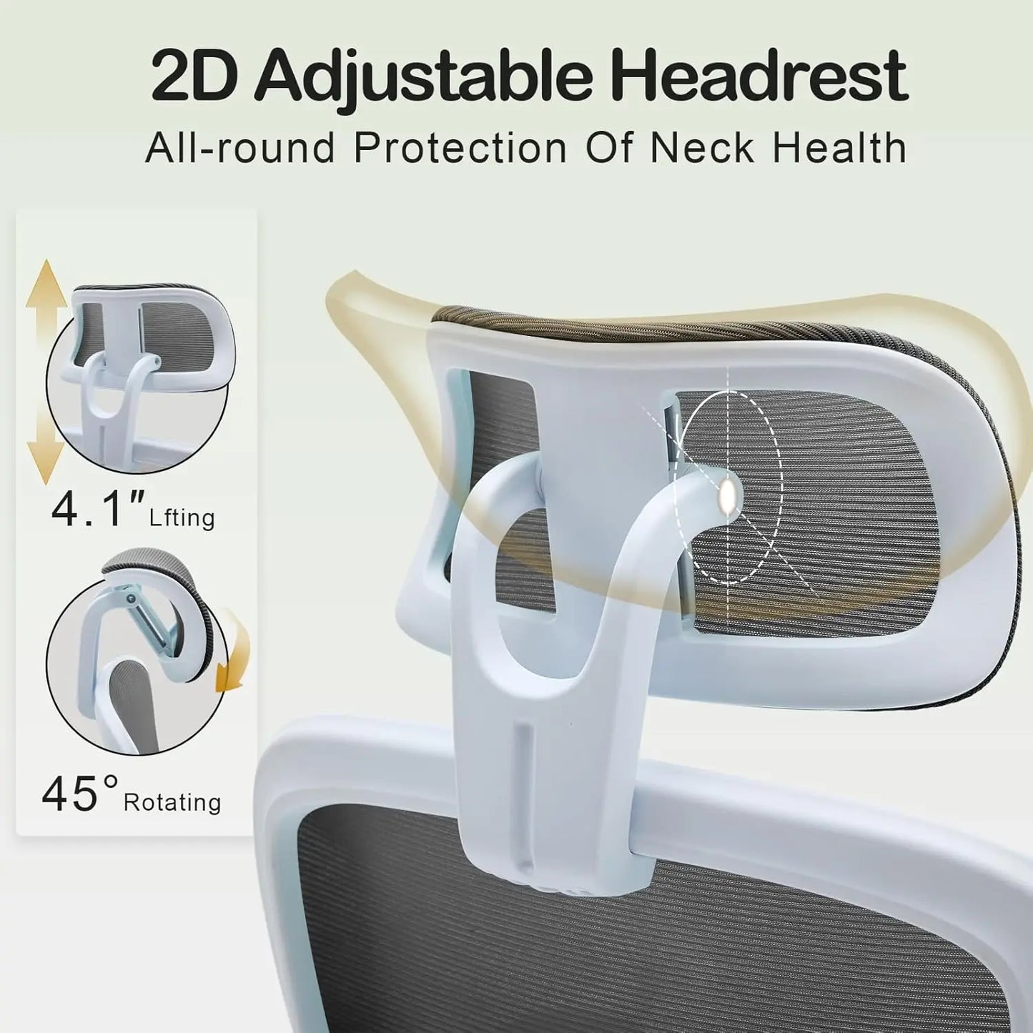 XMSJ Ergonomic Tilt Lock Office Chair With Lumbar Support