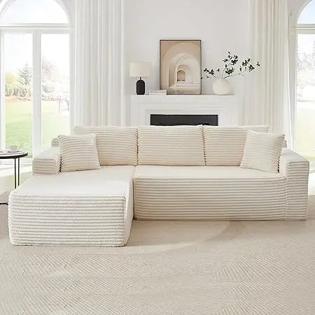 DAFIFY Boneless Sectional Couch With L Shaped Chaise