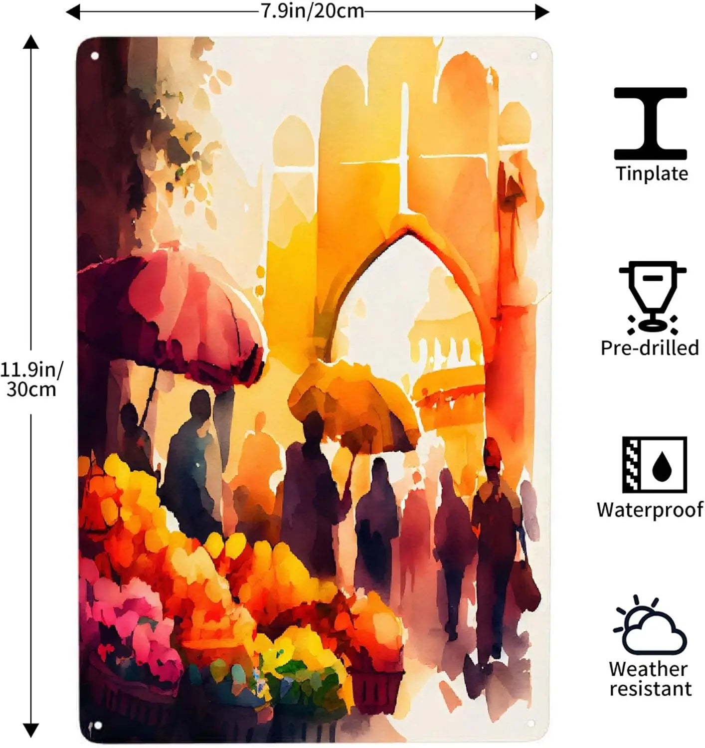 Clear Picture Flower Metal Poster Aluminum Wall Art