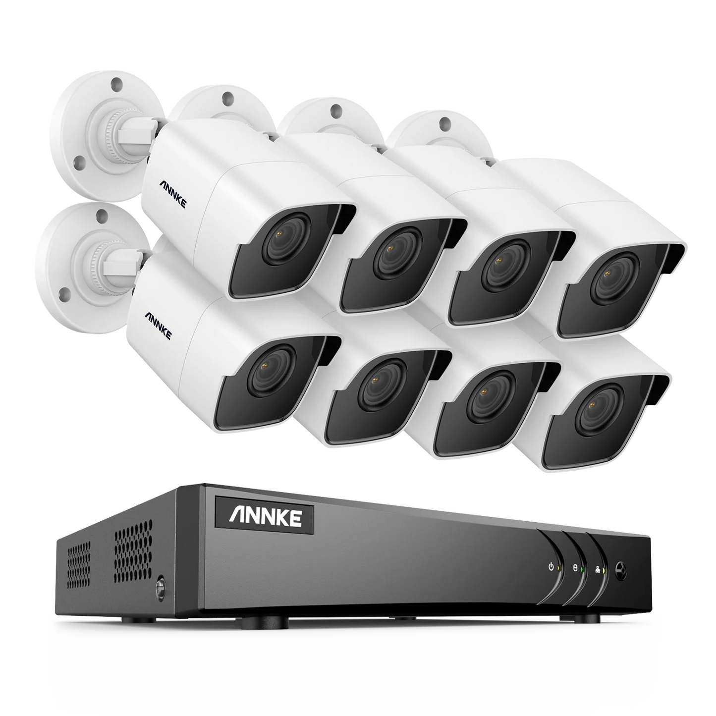 ANNKE H265 5MP Lite 8 Channel DVR CCTV Security System With 8 Outdoor Cameras