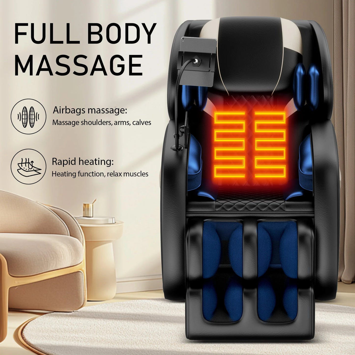 BILITOK Zero Gravity Full Body Massage Chair With Heating