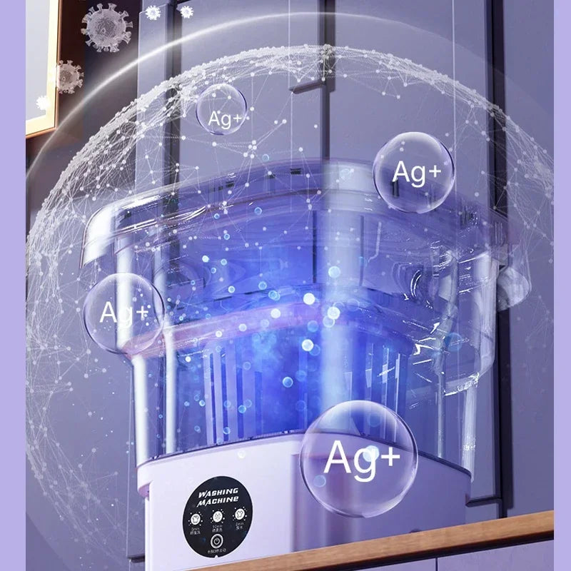 BALASHOV Portable Folding Washing Machine For Travel