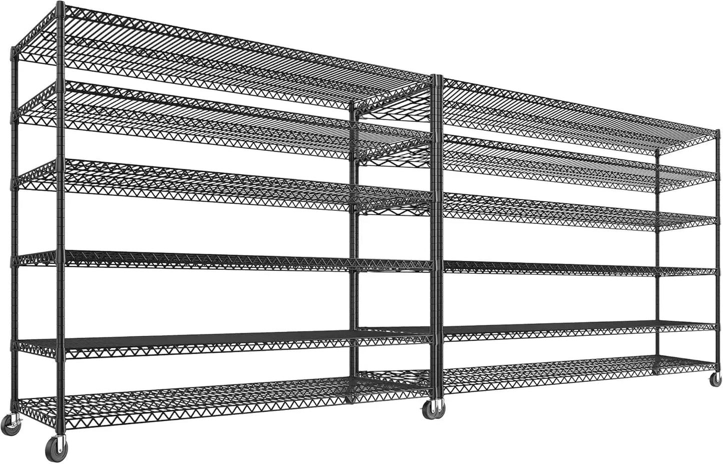 Hign Concerned Wire Shelving Unit With Wheels 4 Tier Storage