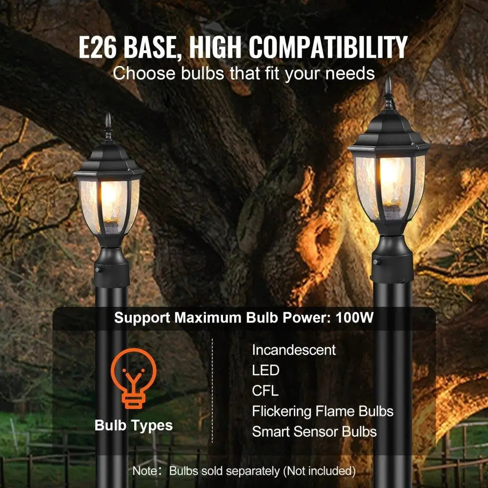 Hign-concerned Outdoor Lamp Post Light Fixture Dusk To Dawn