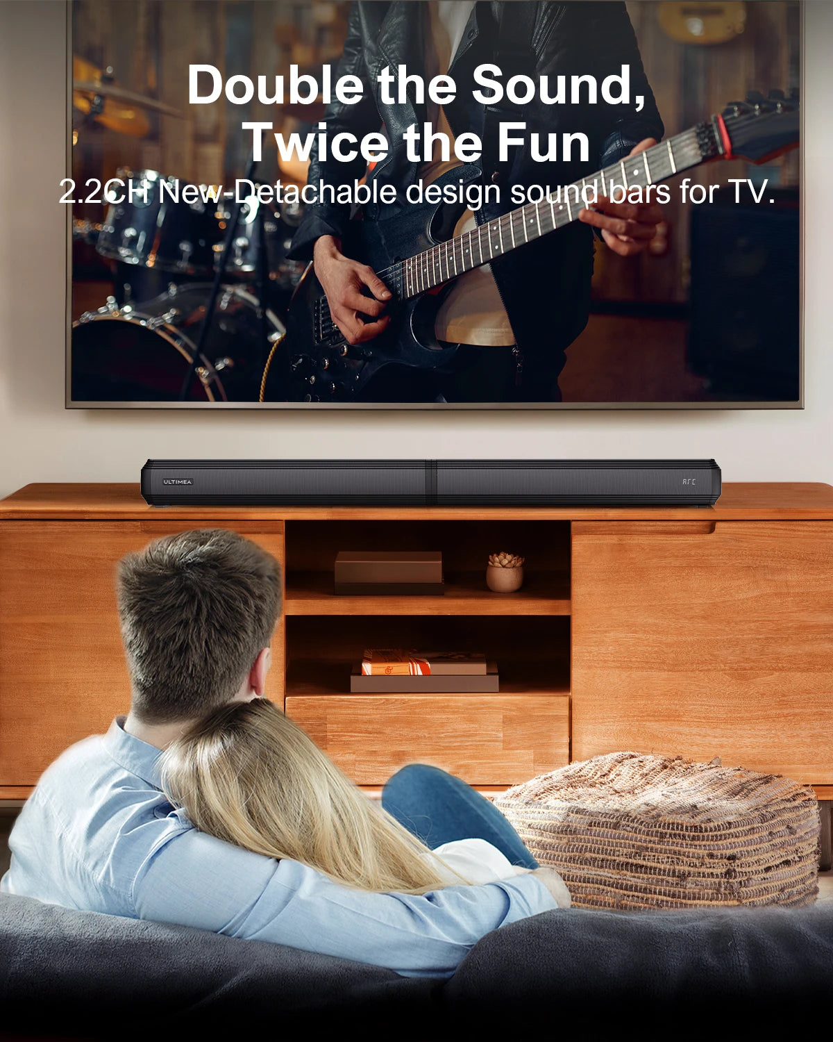 Ultimea 100W TV Sound Bar Detachable Bluetooth Apollo S40