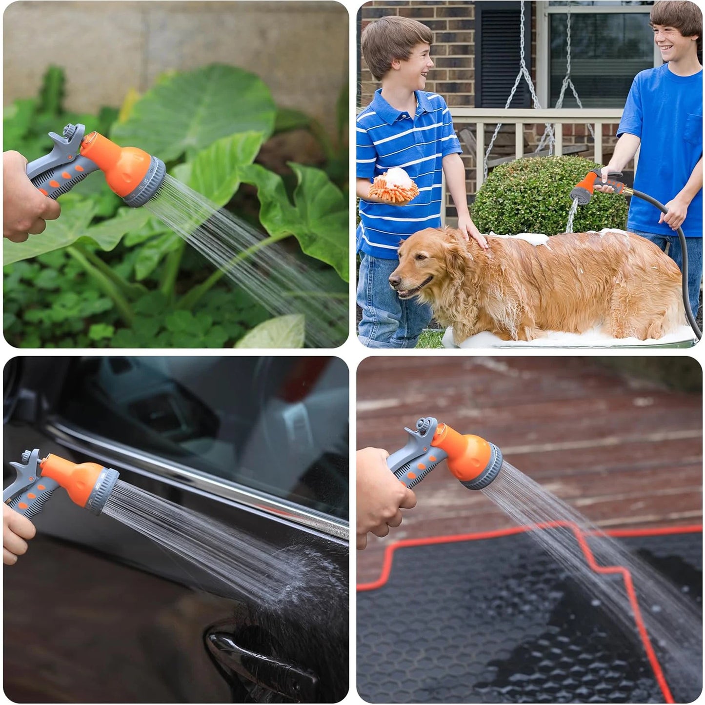 TWISTER.CK Retractable Garden Hose Reel With 9 Function Sprayer