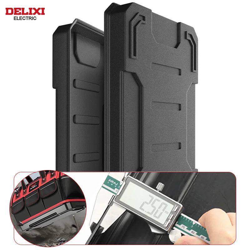 Delixi Electric Tool Bag Wide Mouth Storage Case ABS Base