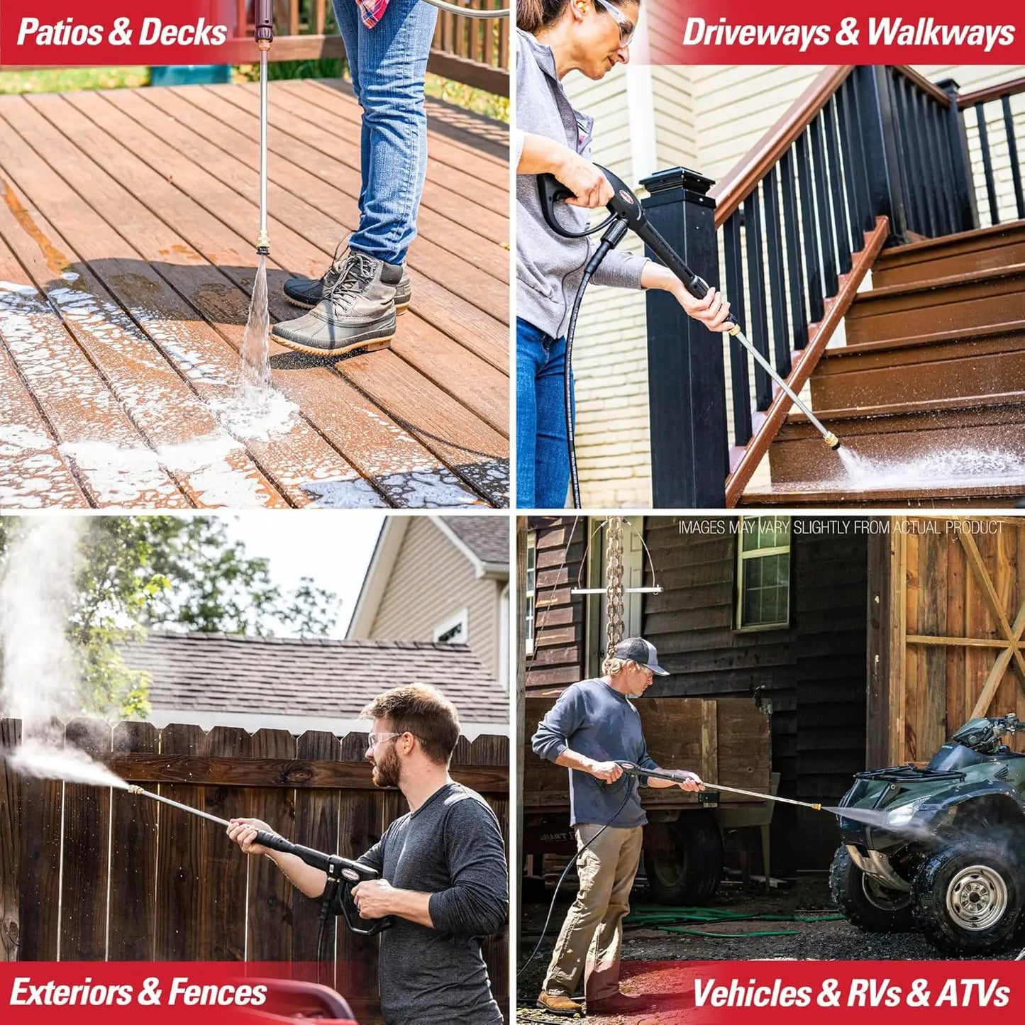 XMSJ 3400 PSI Gas Pressure Washer CRX Engine 2.5 GPM