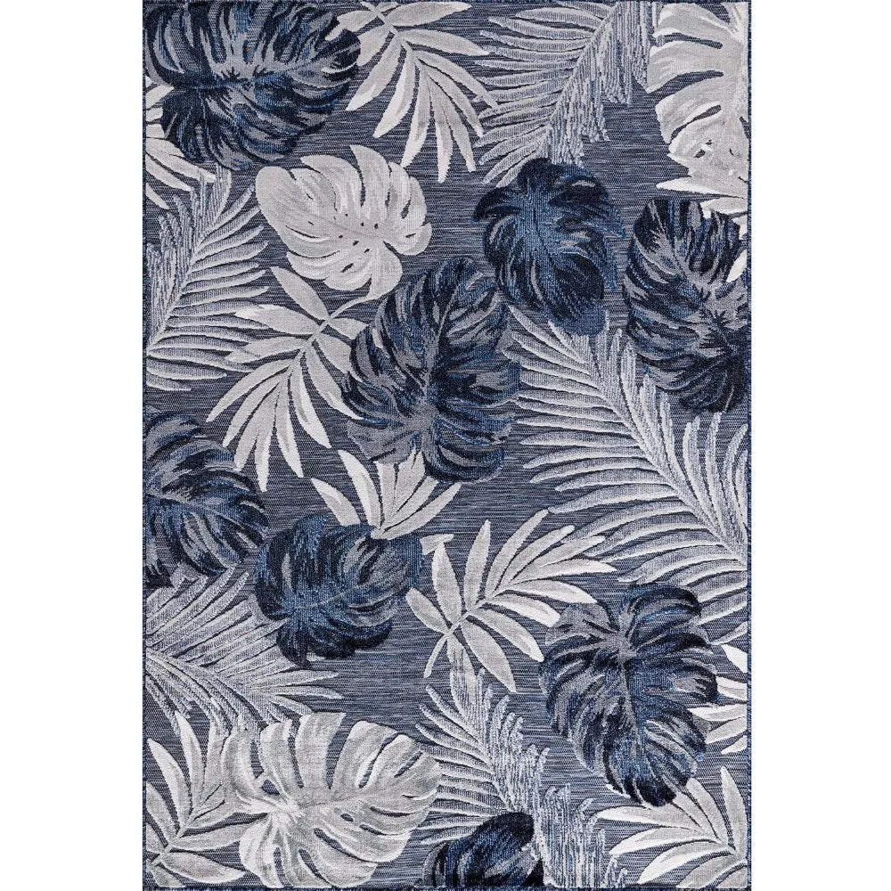 XMSJH Indoor Outdoor Rug Tropical Botanical Easy Cleaning