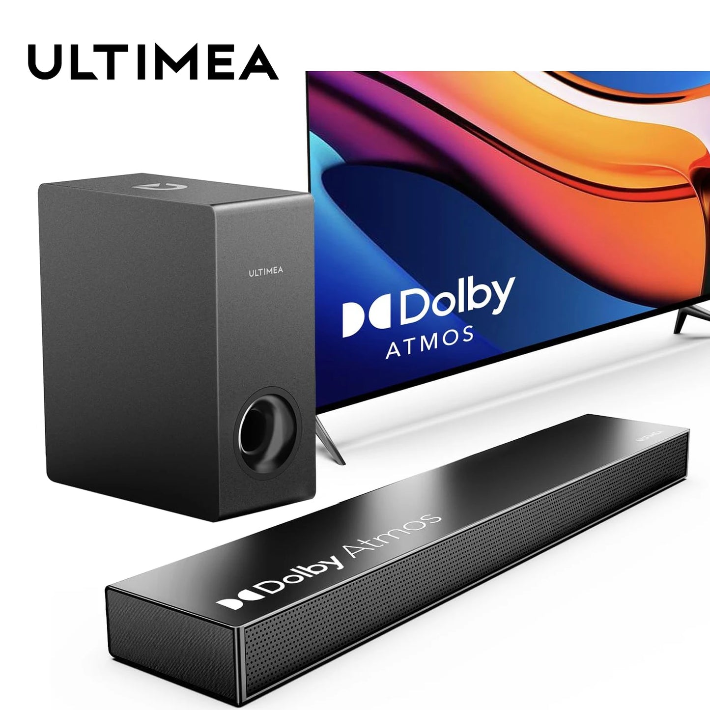 Ultimea 190W 2 1 Channel Soundbar With Dolby Atmos