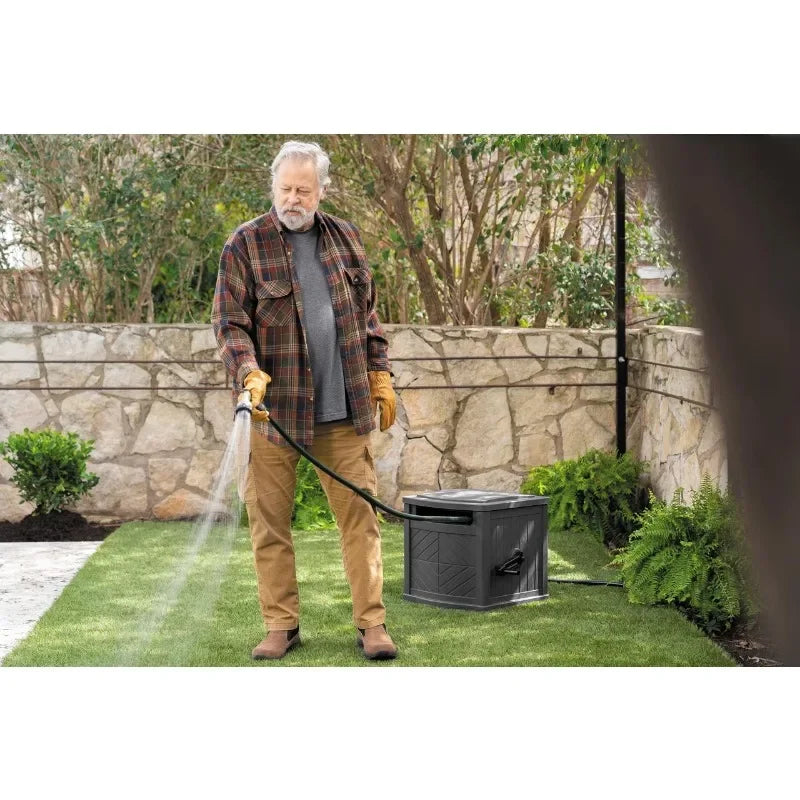Suncast Hose Hideaway Hose Reel For Outdoor Garden Use