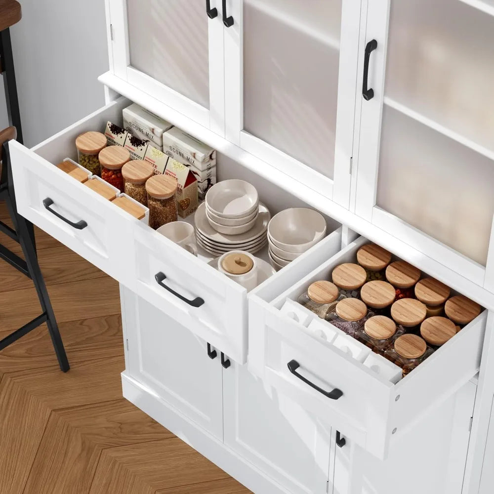 DAFIFY Kitchen Pantry Cabinet With Adjustable Shelves
