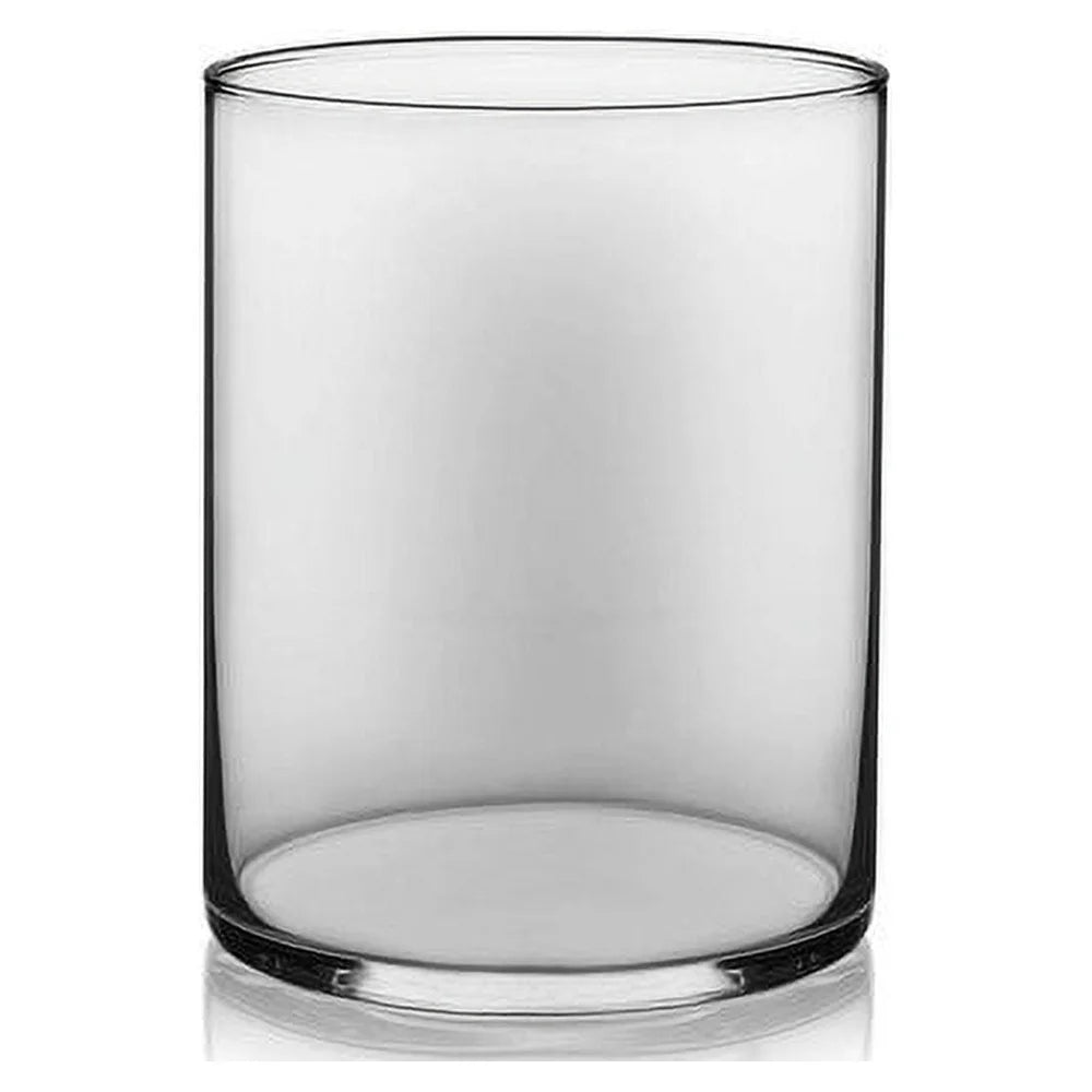 XMSJH Clear Glass Cylinder Vase With Sturdy Base Display