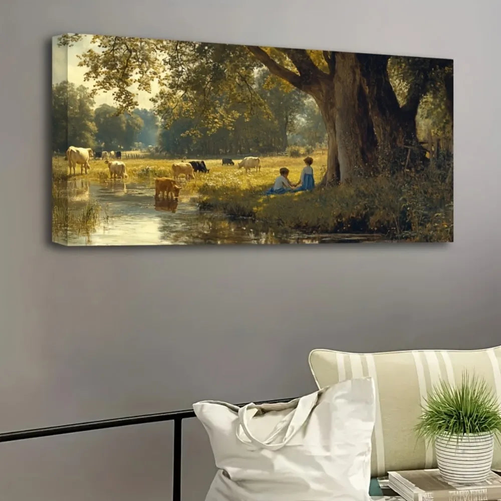 Hign-concerned Natural Scenery Victorian Decor Pine Frame