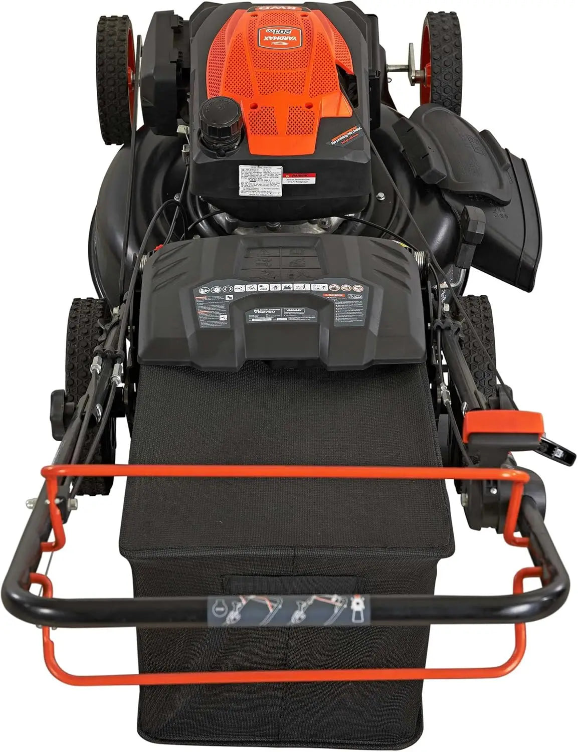XMSJ Gas Lawn Mower Pace 201cc 6 Speed CVT High Wheel RWD