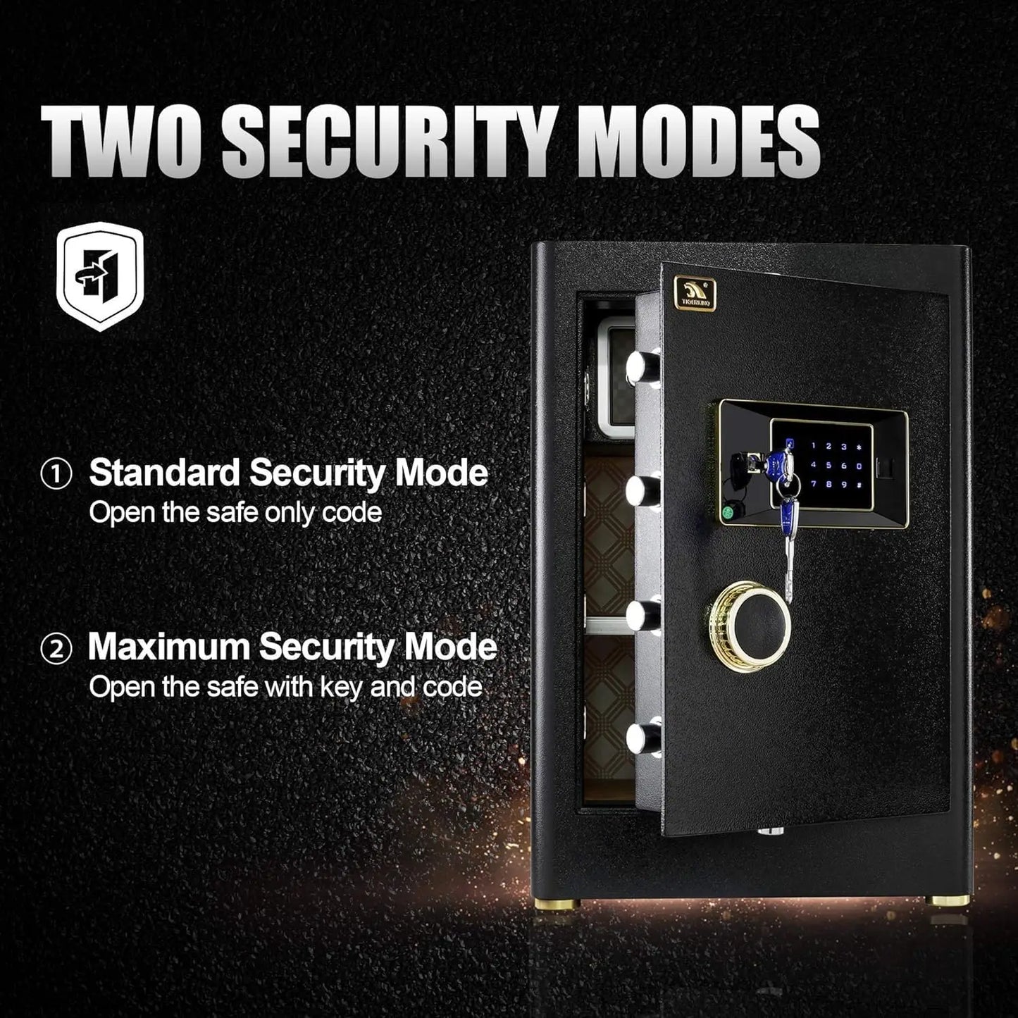 XMSJ Heavy Duty Safe Box With Touch Screen Keypad Lock