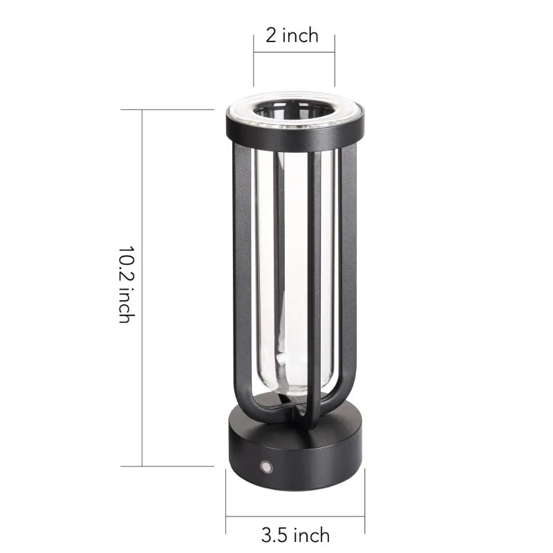 Origin Glass Vase Lamp With Led Light TableLamp Living Room