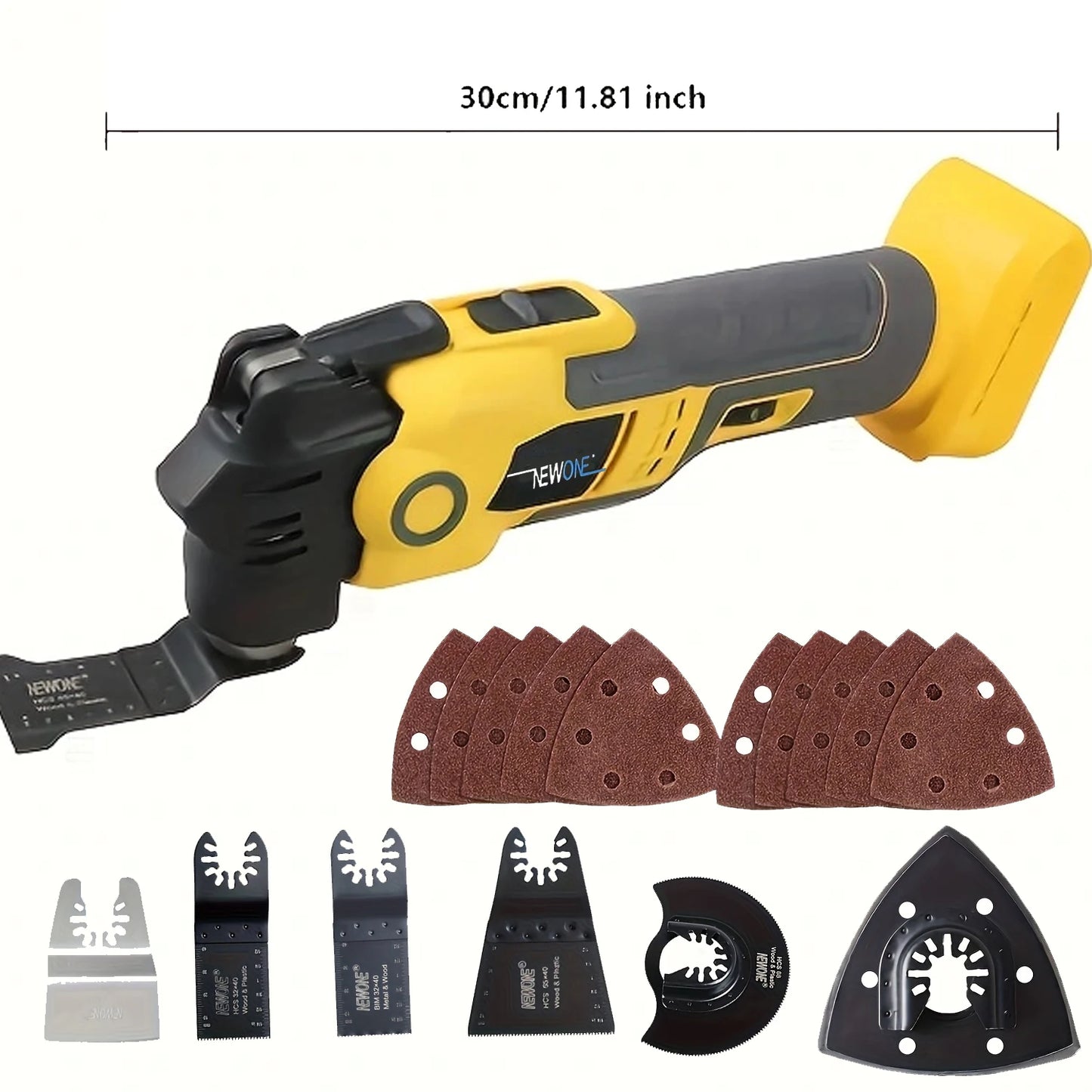 NEWONE Oscillating Multi Tool 20V Cordless AntiVibration 6 Speed Kit