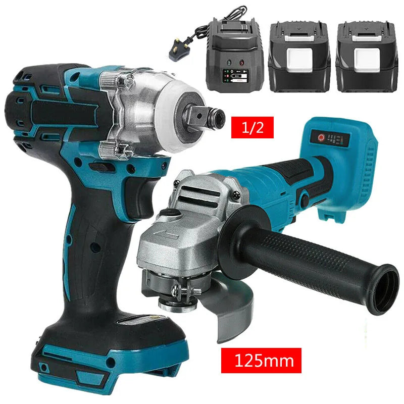 High-Concerned Chemical 18V Brushless Angle Grinder And Impact Wrench Kit