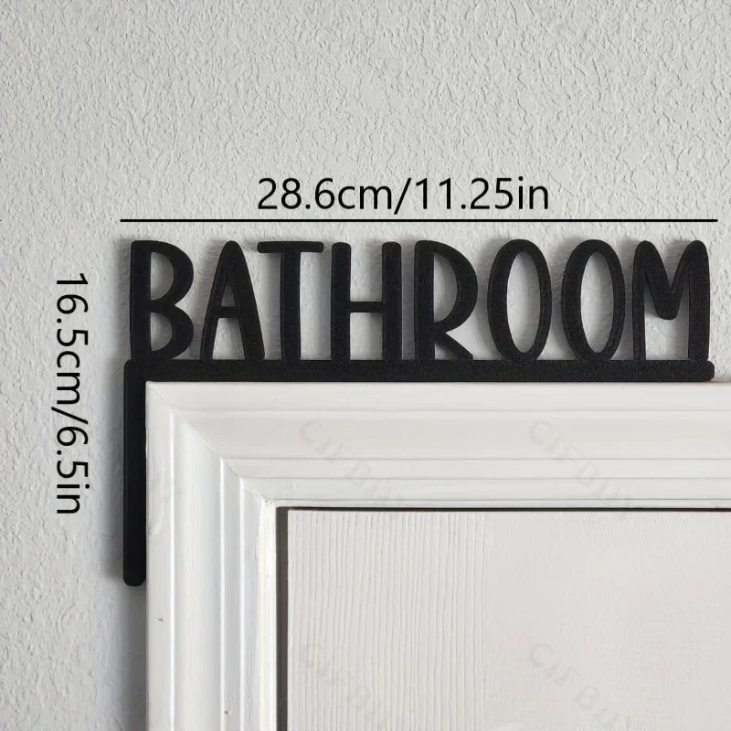 HELLOYOUNG Wall Mounted Bathroom Sign Letter And Number