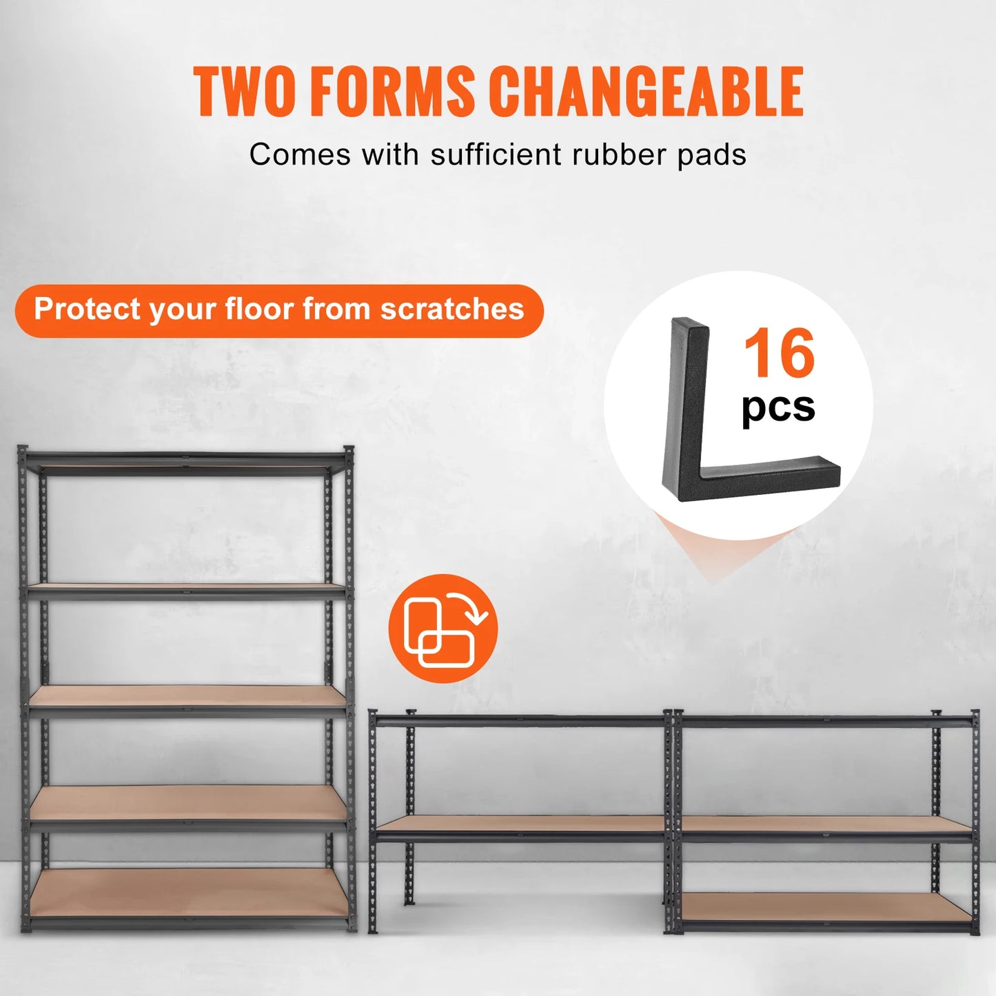 SucceBuy Heavy Duty Storage Shelving Unit Metal Rack