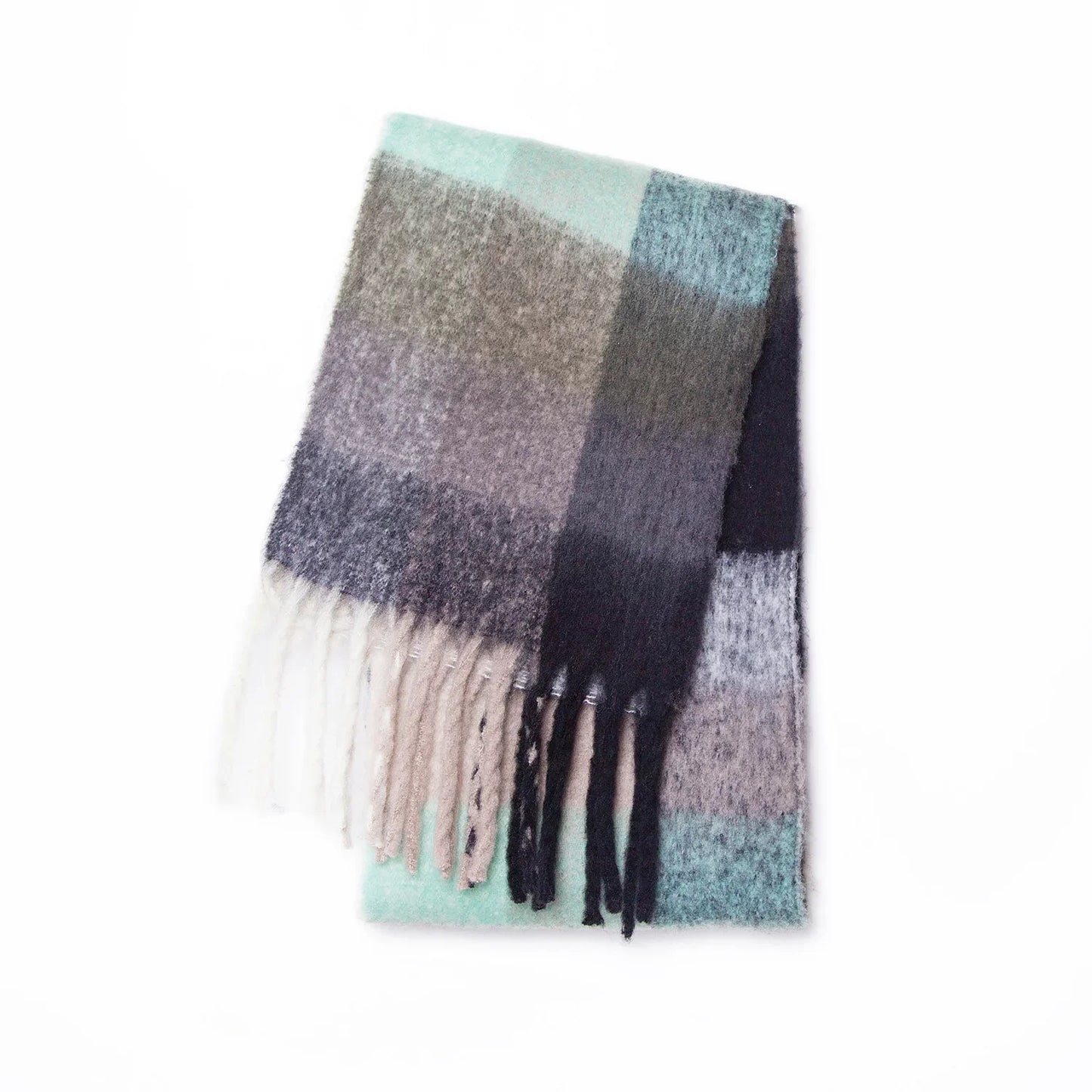 SENAIFEICN Winter Thick Warm Scarf Women Polyester Shawl