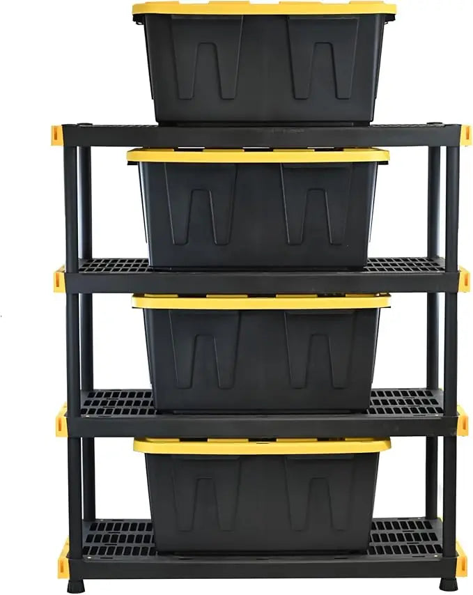 XMSJH Shelving Unit and Heavy Duty Storage Containers