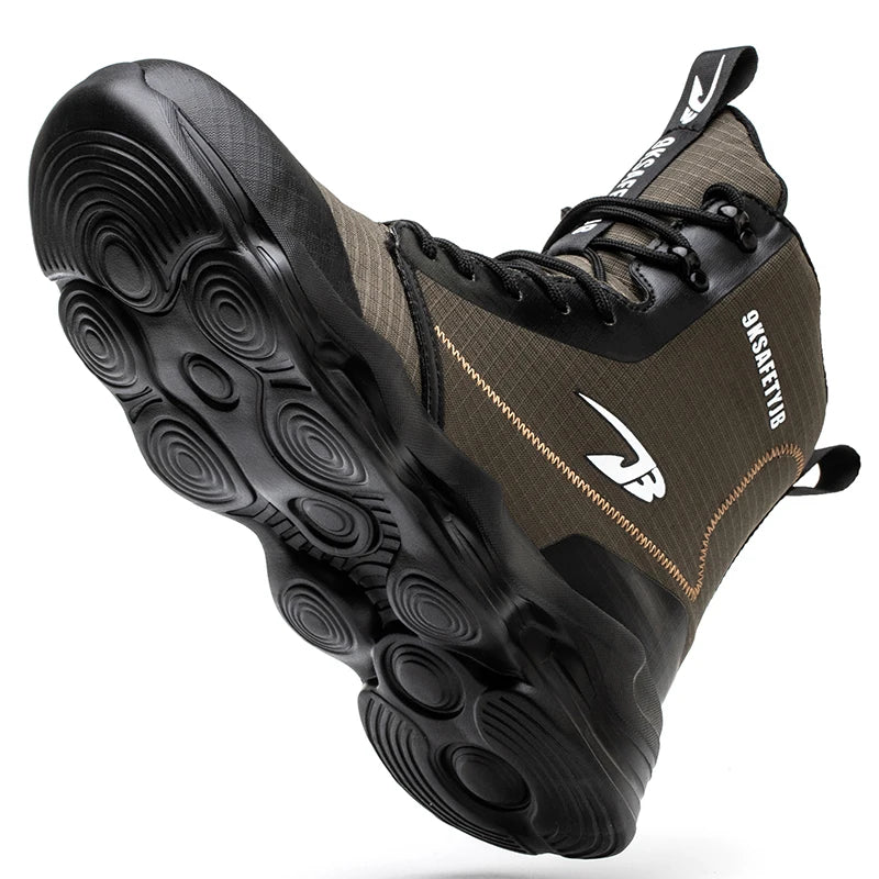 Men's Breathable Safety Shoes Anti Smash And Puncture Resistant