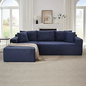 DAFIFY Boneless Sectional Couch With L Shaped Chaise