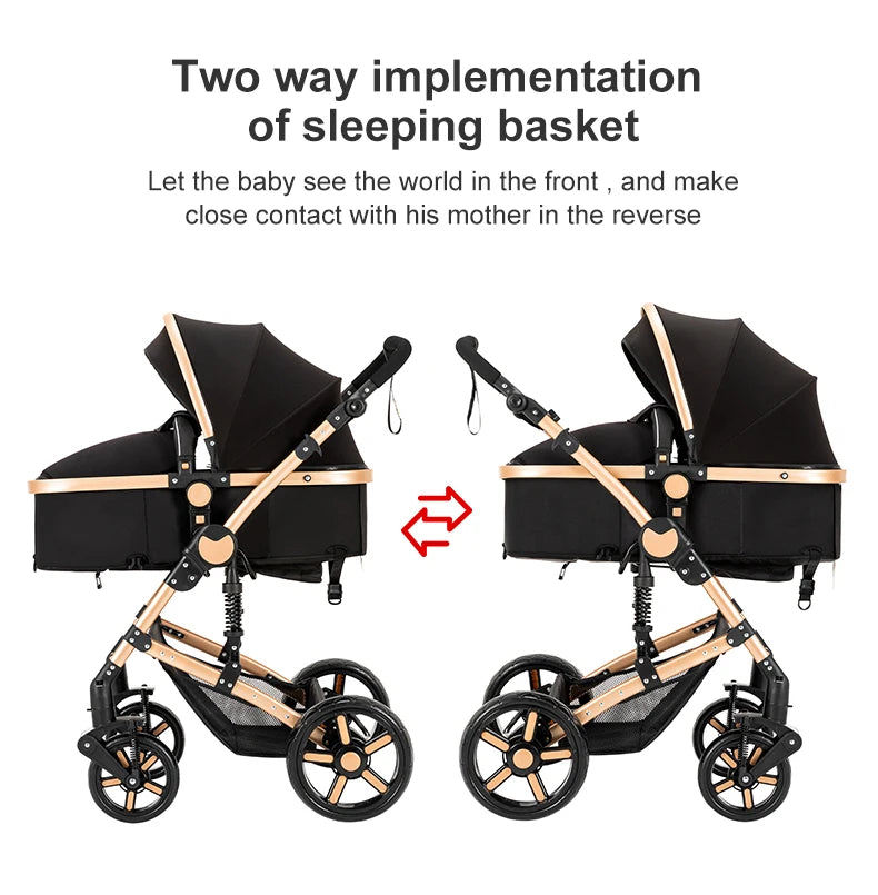 Supperbebe 2 In 1 Light Baby Stroller With Four Wheels