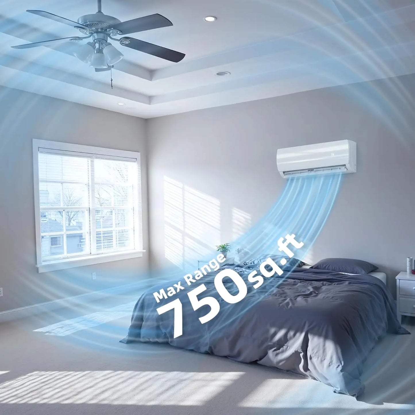 XMSJH 12000 BTU Mini Split Air Conditioner And Heater
