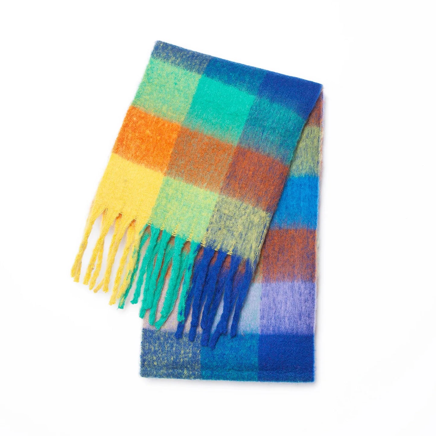 SENAIFEICN Winter Thick Warm Scarf Women Polyester Shawl