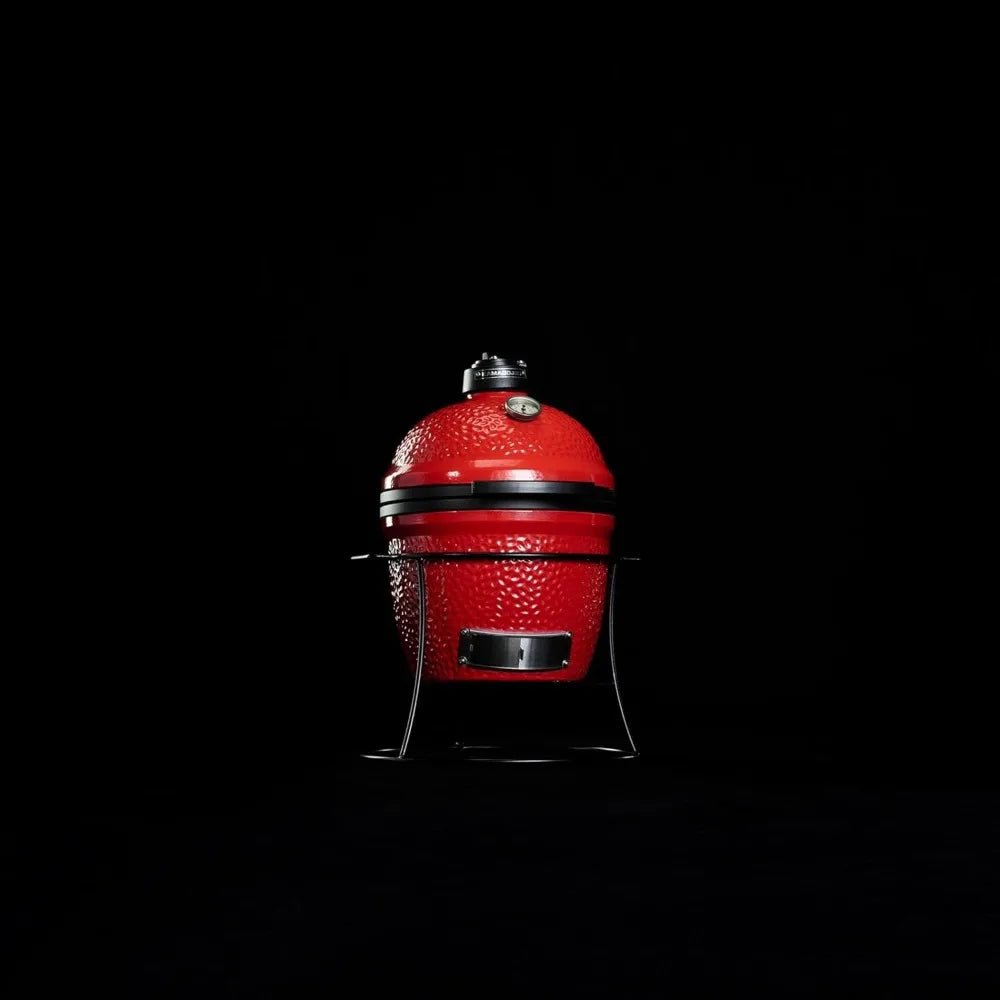 Outdoor Cooking Joe Jr Portable Ceramic Charcoal Grill With Stand