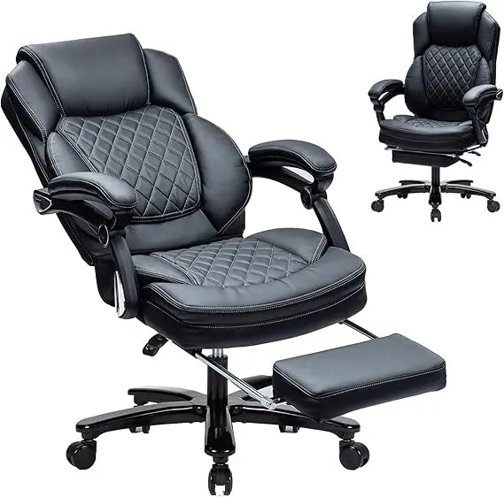 XUYUAN Big And Tall Ergonomic Office Chair With Footrest
