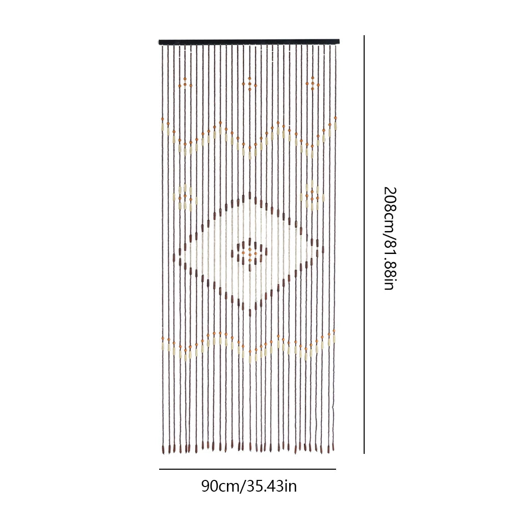Zhejiang Wooden Bead String Door Curtain 31 Line Fly Screen