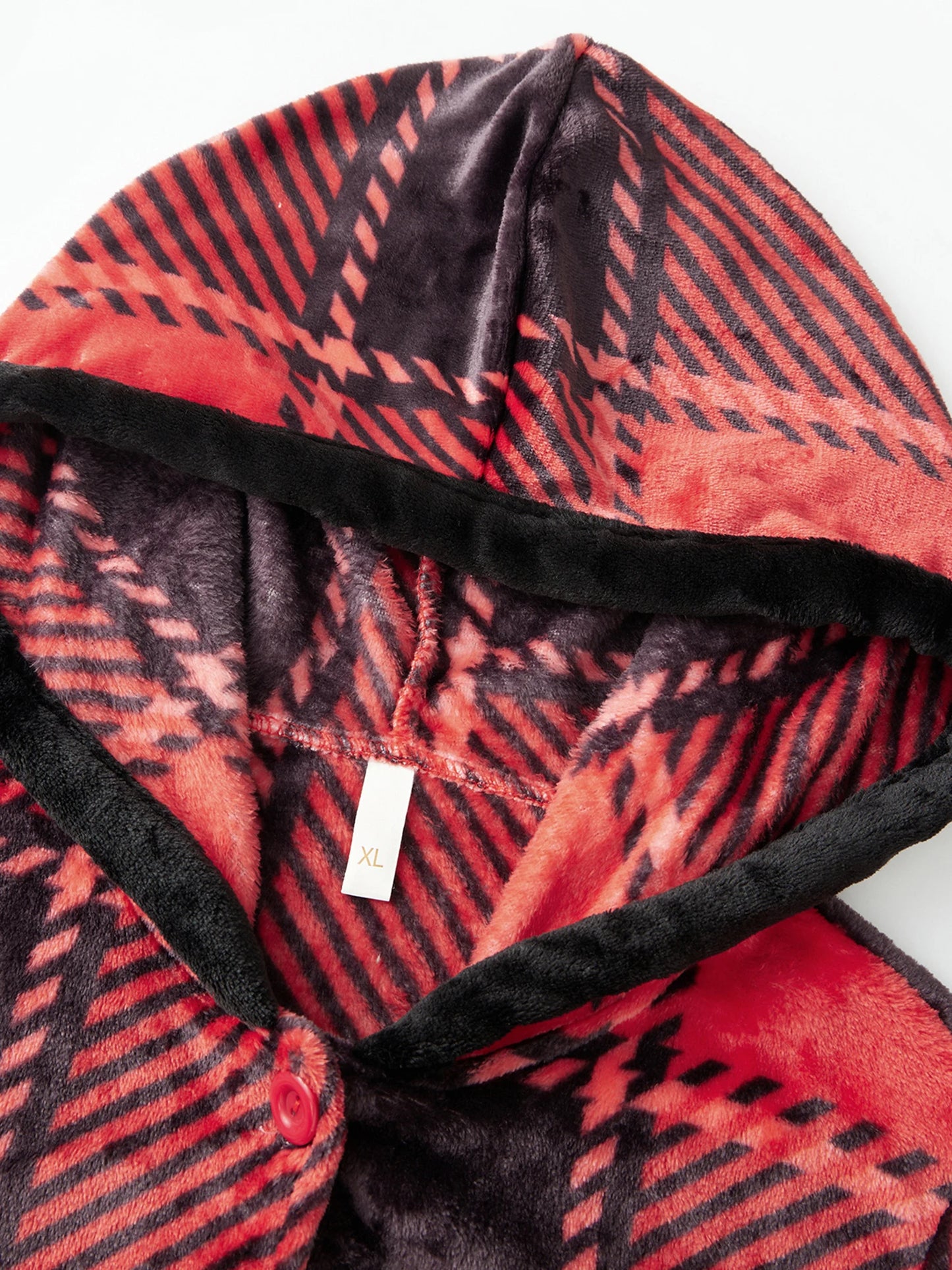 Guangdong Plaid Flannel Pajama Set For Women With Pockets