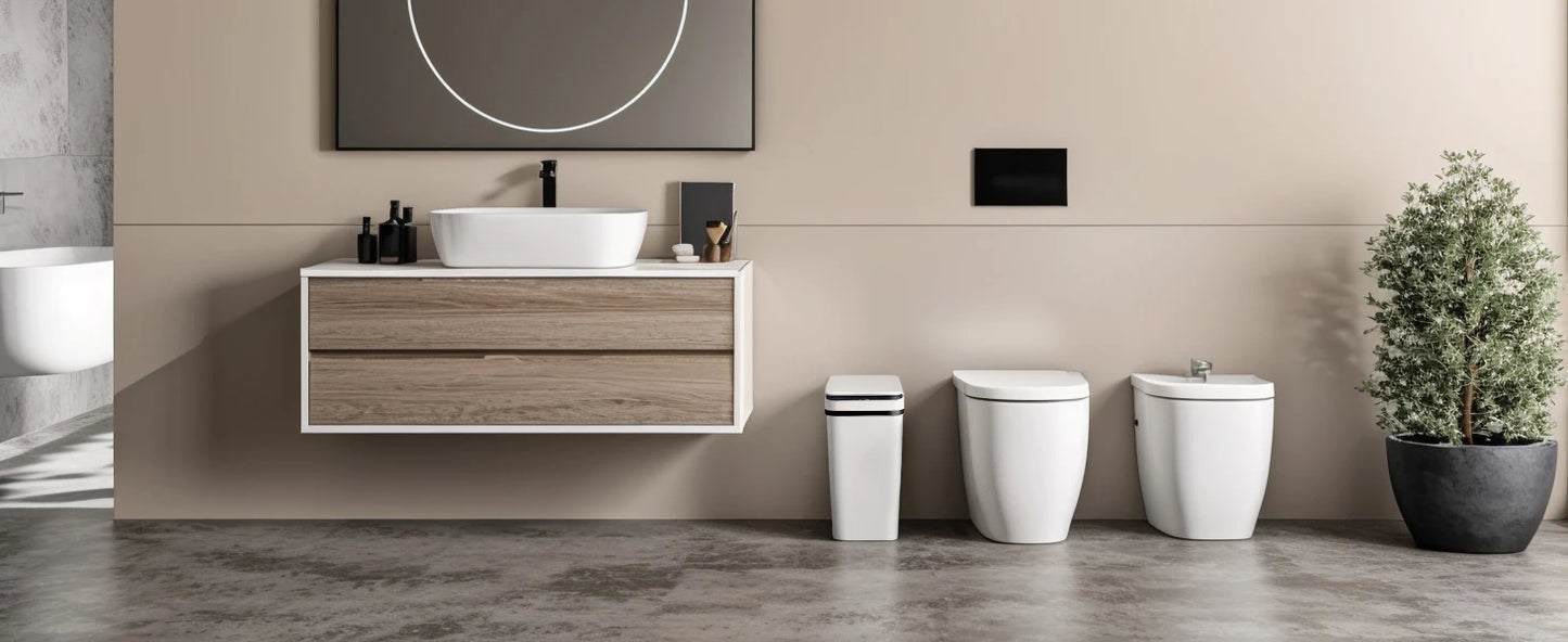 NONECN 2 Pack 12L Touchless Motion Sensor Trash Cans With Lid
