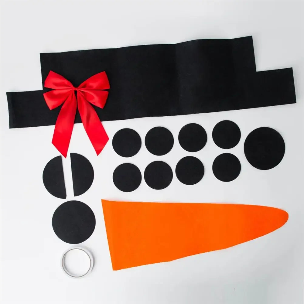 Christmas Snowman Felt Decorations 16Pc Set For Home Decor