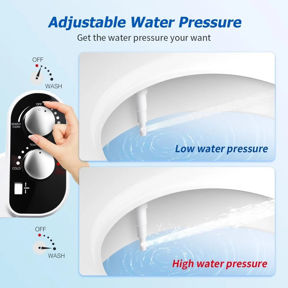 XMSJ Hot Cold Bidet Attachment Adjustable Pressure Nozzle